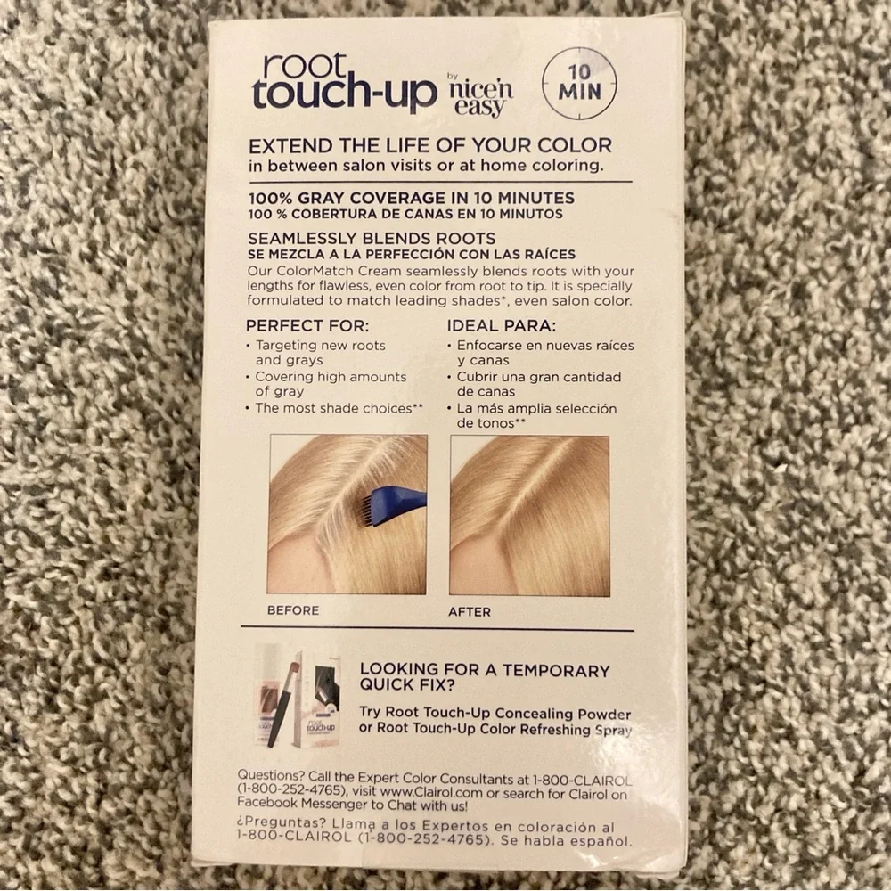 Clairol Root Touch-Up Hair Dye Color Kit 9 Matches Light Blonde Shades Permanent